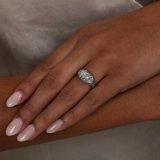 Edwardian Petite Moi et Toi Diamond Ring
