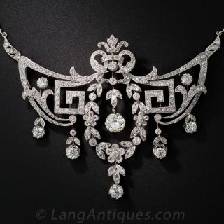 Edwardian Platinum and Diamond Necklace 