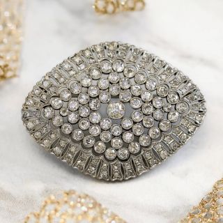 Edwardian Platinum Diamond Brooch