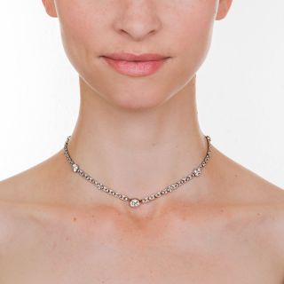 Edwardian Platinum Diamond Choker Necklace