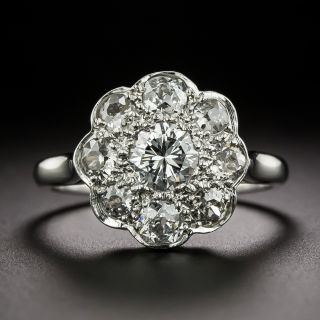Edwardian-Style Diamond Flower Ring - 3