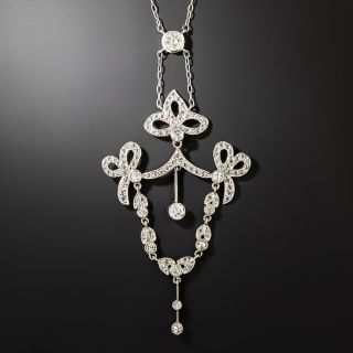 Edwardian Style Diamond Lavalière Necklace - 2