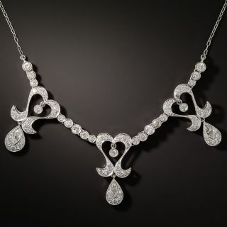 Edwardian Style Diamond Necklace  - 3