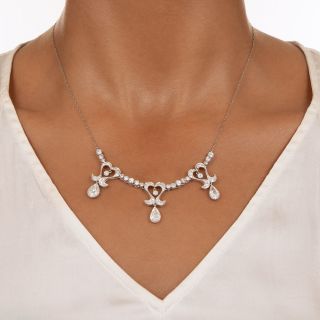 Edwardian Style Diamond Necklace 