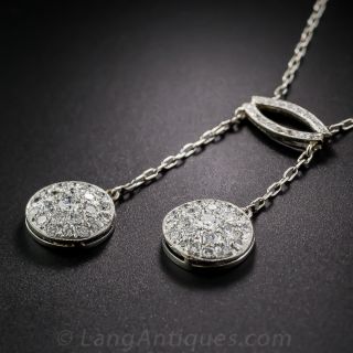 Edwardian Style Diamond Negligee Necklace