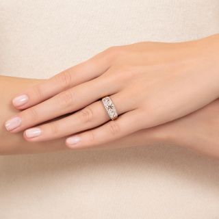 Edwardian Style Three-Stone Diamond Engagement Ring