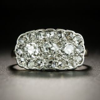 Edwardian Three-Stone Diamond Cluster Ring - 2