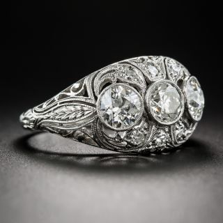 Edwardian Three-Stone Diamond Ring