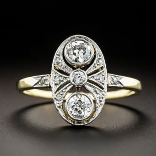 Edwardian Toi et Moi Diamond Ring - 2
