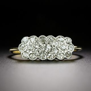English Edwardian Petite Diamond Cluster Ring - 6