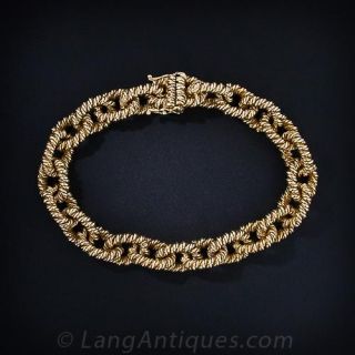 English Twisted Rope  Link Bracelet