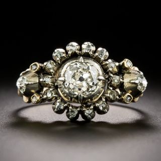English Victorian .75 Carat Diamond Cluster Ring - 3