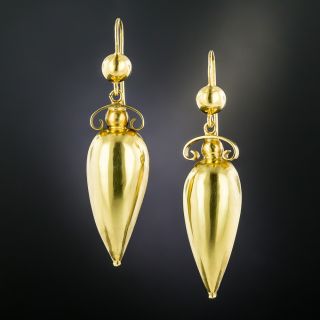 English Victorian Amphora Earrings - 2