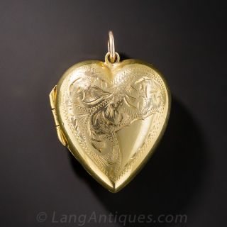 English Victorian Heart Locket