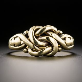 English Victorian Love Knot Ring, Circa 1893 - 4