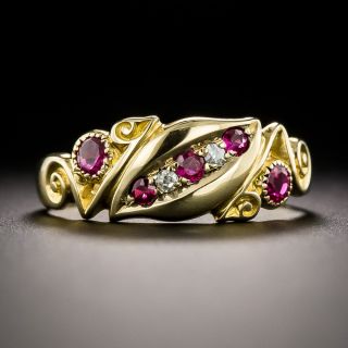 English Victorian Ruby and Diamond Ring, c.1908 - 3