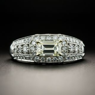Estate 1.00 Carat Emerald-Cut Diamond Engagement Ring - GIA N VVS1 - 2