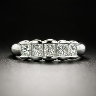 Estate 1.00 Carat Total Weight Princess-Cut Diamond Ring - 3