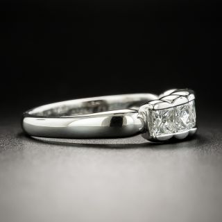 Estate 1.00 Carat Total Weight Princess-Cut Diamond Ring