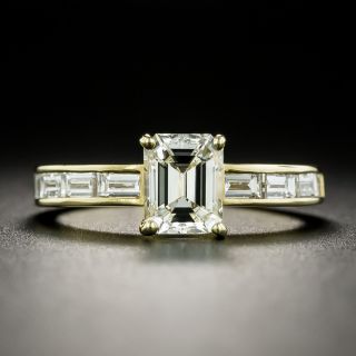 Estate 1.01 Carat Emerald-Cut Diamond Engagement Ring  - GIA H VS1 - 2