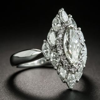 Estate 1.02 Carat Marquise-Cut Diamond Ring