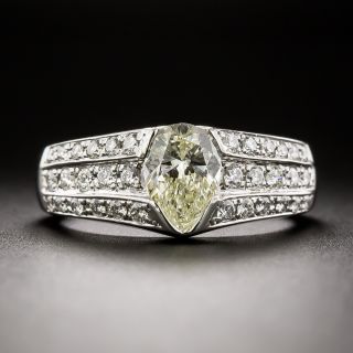 Estate 1.03 Carat Pear-Shaped Diamond Ring - GIA M SI1 - 3