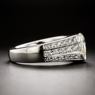 Estate 1.03 Carat Pear-Shaped Diamond Ring - GIA M SI1