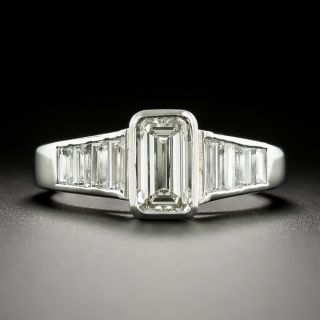 Estate 1.06 Carat Emerald-Cut Diamond Ring - 5