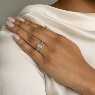Estate 1.06 Carat Emerald-Cut Diamond Ring
