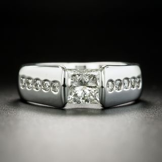 Estate 1.07 Carat Princess-Cut Diamond Engagement Ring - 2
