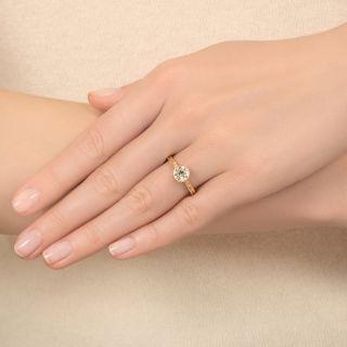 Estate 1.09 Carat Diamond Engagement Ring - GIA J SI2