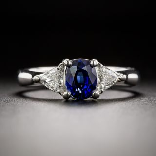 Estate 1.15 Carat Sapphire and Diamond Ring - 2