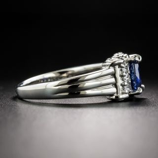 Estate 1.21 Carat Sapphire and Diamond Ring