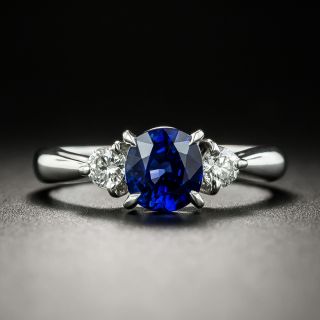 Estate 1.31 Carat Sapphire and Diamond Ring - 3
