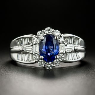 Estate 1.50 Carat Sapphire and Diamond Ring - 2
