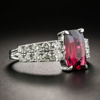 Estate 2.11 Carat No-Heat Ruby Diamond Ring - GIA