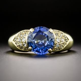 Estate 2.80 Carat Sapphire and Diamond Ring - 3