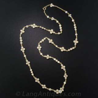 Estate 24" Diamond Chain Necklace - 2