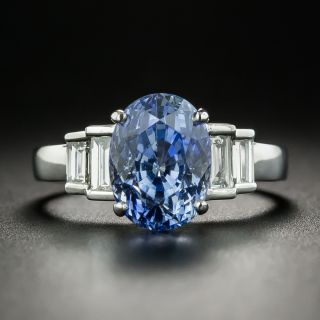 Estate 5.21 Carat Sapphire and Diamond Ring - 2