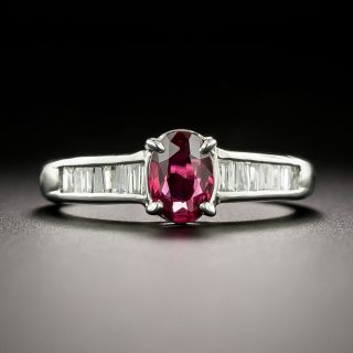 Estate .50 Carat Ruby and Diamond Ring - 2