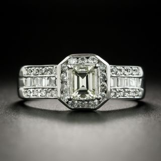 Estate .53 Carat Emerald-Cut Diamond Ring - 2