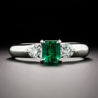 Estate.65 Carat Emerald and Diamond Ring - 3