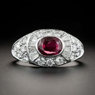 Estate .65 Carat Ruby and Diamond Ring - 3