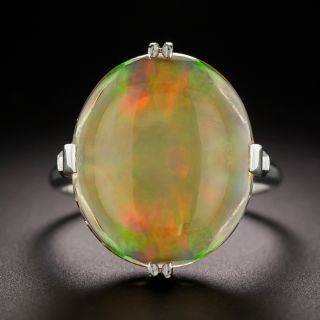 Estate 7.00 Carat Mexican Fire Opal Ring - 3