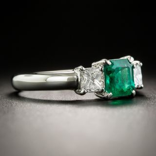 Estate .75 Carat Emerald and Diamond Ring