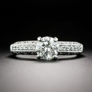 Estate .81 Carat Diamond Engagement Ring - 3