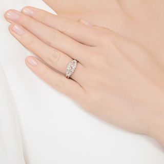 Estate Baguette and Round Diamond Band Ring
