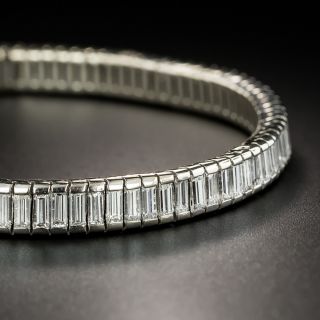 Estate Baguette Diamond Bracelet