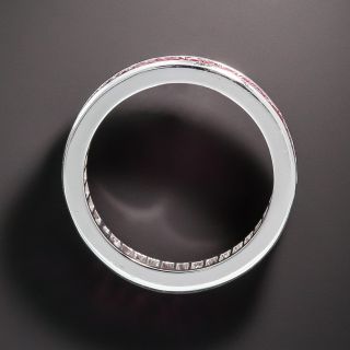 Estate Baguette Ruby Eternity Ring - Size 6 1/4