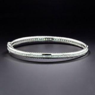 Estate Diamond Bangle Bracelet - 2